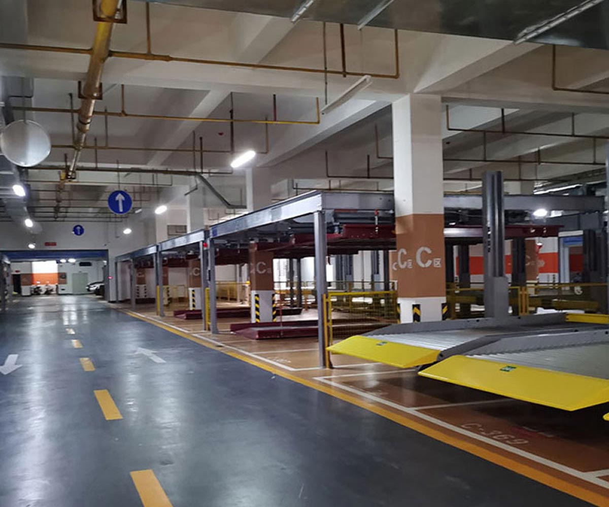 湄潭縣兩層簡易升降立體車庫停車設備改造