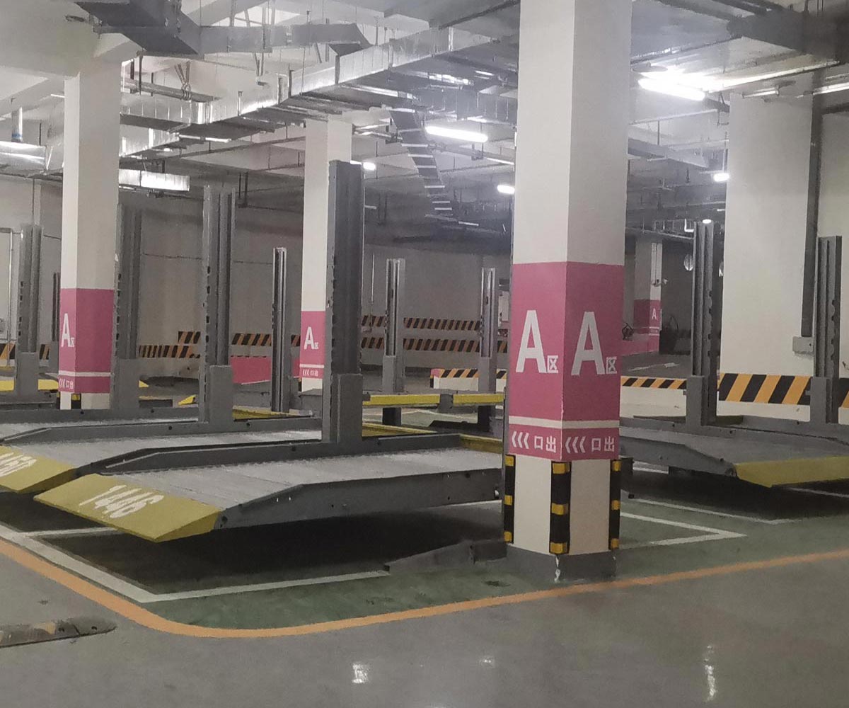麻江縣雙柱簡易升降立體車庫停車設備改造