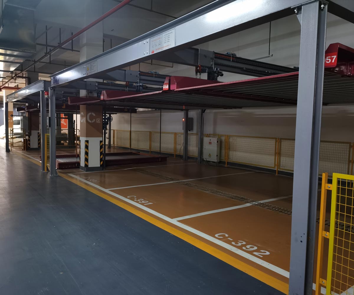 貴陽市地下室兩柱簡易式停車立體車庫